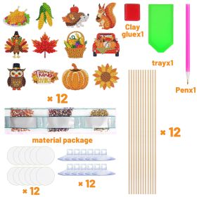 12 Packs Rhinestones Painting Art Kit