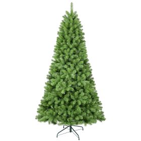 Artificial Tree, White Flocked Pine Premium Christmas Tree, Lifelike PE&PVC Mixed Tips (Option: 9ft)