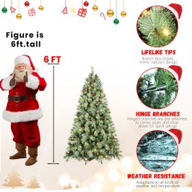 PVC Christmas Tree, Christmas Decorations (Option: 6Ft)