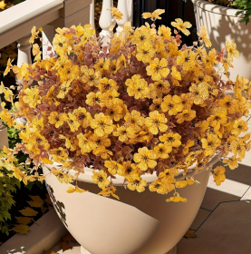 Bionic Flowers And Plants, Autumn Red, Orange, Yellow, Mixed Colors. (Color: Yellow)